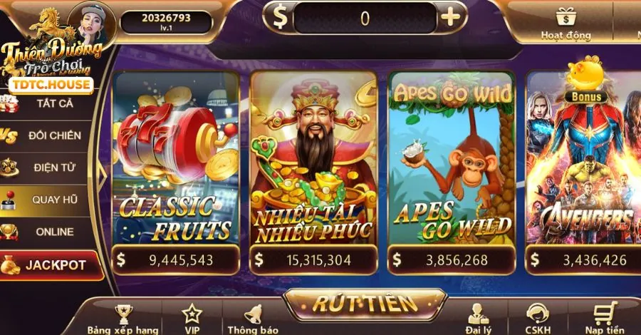 Hình ảnh các tựa game slot và trò chơi bắn cá với đồ họa sống động và giải thưởng jackpot lớn tại W888.