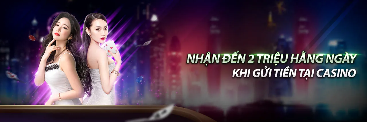 Hình ảnh thưởng nạp lại hàng ngày, với biểu tượng nạp tiền và nhận thêm phần trăm thưởng.